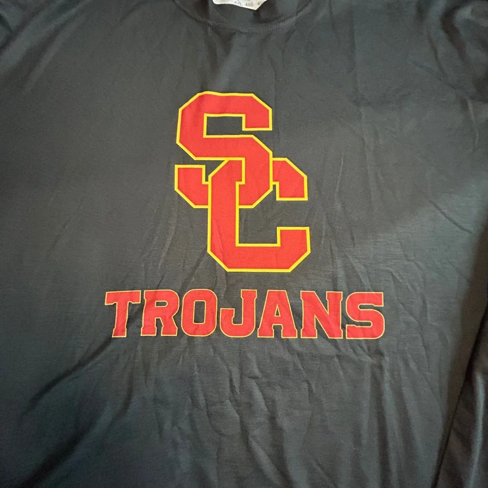 Holloway USC Trojans Long Sleeve Performance Shirt Mens 4XL black